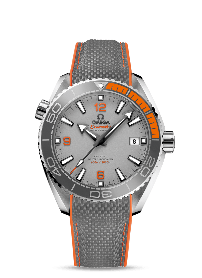 7B36079F-B48F-B64A-9483-B4313952FB63 PLANET OCEAN 600M Gray / Orange 43.5mm - Image 1