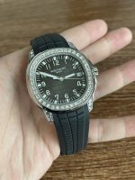 Replica Patek Philippe Aquanaut 5267 200A 001 Black Dial Diamond Bezel Watch - Image 4