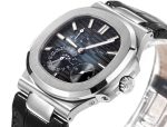 Patek Philippe Nautilus Moon Phases Rose & White Gold Slate Blue Sunburst 5712GR 001 - Image 2