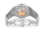 ICED OUT WATCH REPLICA AUDEMARS PIGUET ROYAL OAK 41MM STAINLESS STEEL FULL VVS MOISSANITE - Image 4
