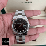 Rolex Datejust 41 Black Diamond Dial Men's Watch M126334-0011 - Image 11