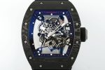 Richard Miller RM 055 RMUL2 NTPT Carbon Fiber Black Rubber Strap - Image 3
