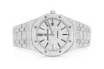ICED OUT WATCH REPLICA AUDEMARS PIGUET ROYAL OAK 41MM STAINLESS STEEL FULL VVS MOISSANITE