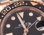 Rolex GMT-Master II 40mm Root Beer Black Dial Oyster Bracelet 18k Rose Gold Watch 126715chnr-0001 - Image 9