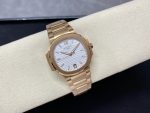 Patek Philippe Nautilus Ladies Rose Gold & Yellow Gold Silver Dial 7118 1R 001 35.2mm - Image 6