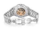 ICED OUT AP WATCH 41MM SKELETON SILVER VVS MOISSANITE 24CT - Image 3