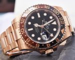 Rolex GMT-Master II 40mm Root Beer Black Dial Oyster Bracelet 18k Rose Gold Watch 126715chnr-0001 - Image 8