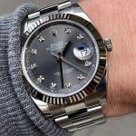 Rolex DateJust 41 Rhodium Diamond Dial 126334 Steel & 18k White Gold - Image 2