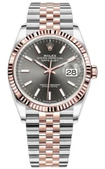 Rolex Datejust 36 Steel & Everose Gold Slate Dial Women's Watch M126231-0013