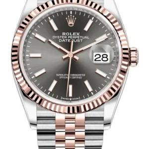 Rolex Datejust 36 Steel & Everose Gold Slate Dial Women's Watch M126231-0013