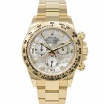 Rolex Cosmograph Daytona White Mother of Pearl Diamond Dial, Yellow Gold, 116508 - Image 7