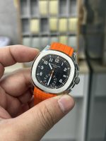 Replica Patek Philippe Aquanaut 5968A 001 Chronograph Orange Rubber 42mm - Image 4