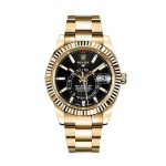 Rolex Sky-Dweller Gold 42 mm Black Index Dial Oyster Bracelet