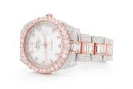ROLEX DIAMOND WATCH DATEJUST 41MM TWO TONE FULL ICED MOISSANITE 22.10CT - Image 2