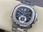 Patek Philippe Nautilus Chronograph Stainless Steel Blue Dial 5980 1A 001 - Image 5
