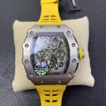 Richard Mille RM 11 03 Titanium Skeleton Dial Yellow Strap - Image 2