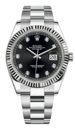 Rolex Datejust 41 Black Diamond Dial Men's Watch M126334-0011