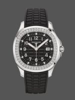 Replica Patek Philippe Aquanaut 5267 200A 001 Black Dial Diamond Bezel Watch