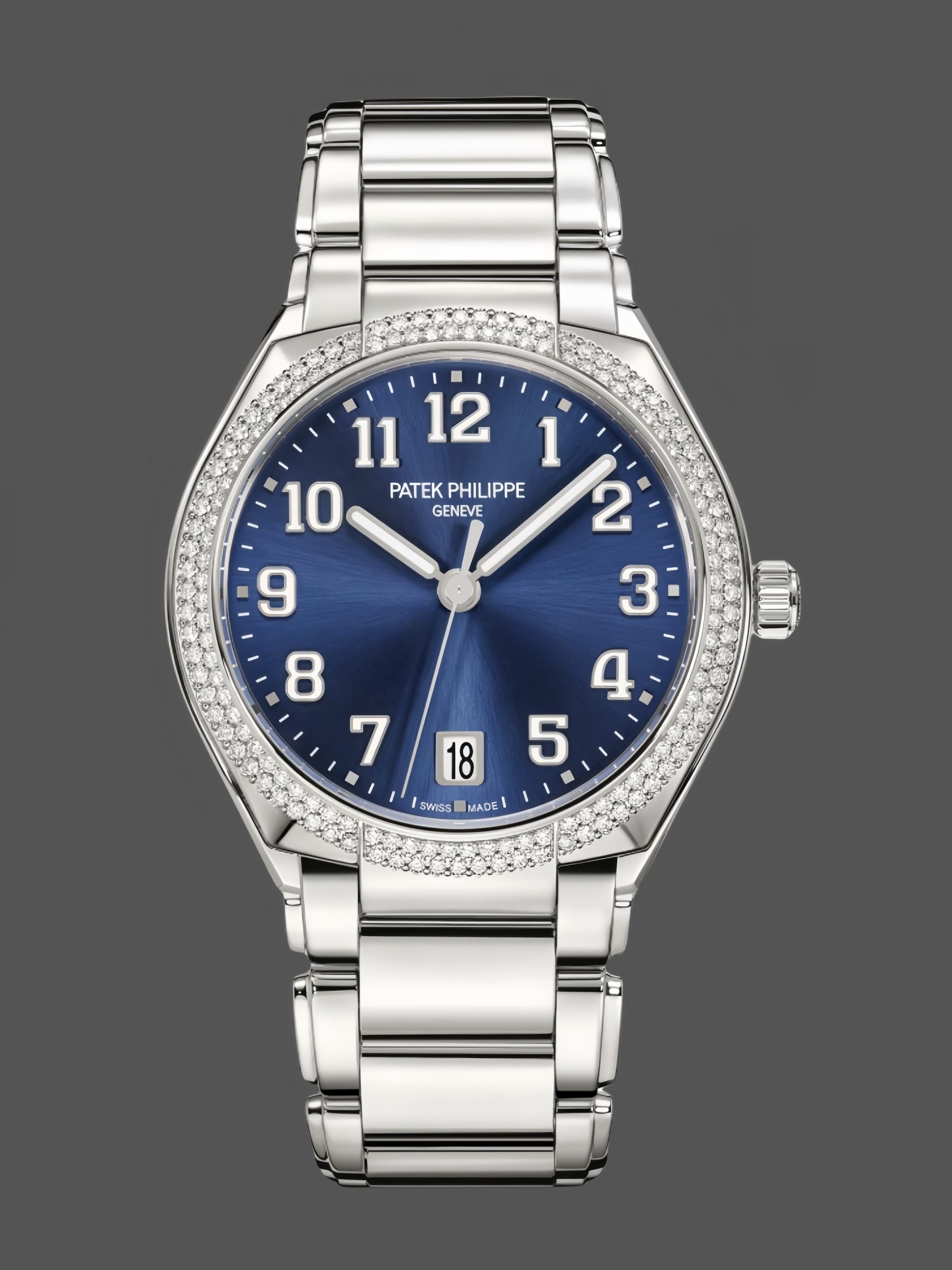 B1A25DF3-09BB-9CCA-1FF6-FCB3B7298444 Patek Philippe Twenty~4 Automatic Steel & Blue Dial 7300 1200A 001 - Image 1