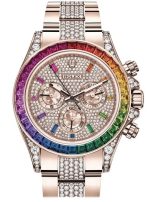 Rolex Cosmograph Everose Daytona Factory Diamond Rainbow Edition Ref# 116595RBOW) - Image 10