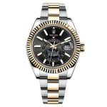 Rolex Sky-Dweller 18K Yellow Gold Black Dial Men's Watch Ref# 330933-0002