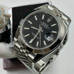 Rolex Datejust 41 Steel & White Gold Black Index Jubilee Band Men's Watch M126334-0018 - Image 2