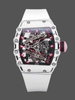 Richard Mille RM 38 02 Bubba Watson Tourbillon White Case Rubber & Fabric Strap
