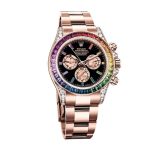 Rolex Daytona Cosmograph 116519 Rainbow & Black Dial Replica - Image 2