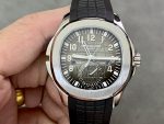 Replica Patek Philippe Aquanaut 5164A 001 Stainless Steel Dual Time 40mm Mens Watch - Image 3