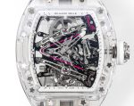RM38-02 Richard Mille Tourbillon Movement Edition Crystal White Rubber Strap - Image 3