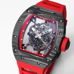 Richard Miller RM 055 NTPT Carbon Fiber Red Rubber Strap - Image 3
