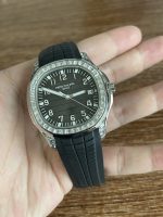 Replica Patek Philippe Aquanaut 5267 200A 001 Black Dial Diamond Bezel Watch - Image 5