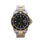 Rolex Submariner Date, 40mm, 18k Yellow Gold and Stainless Steel, Black Dial, 16613