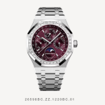 AP Royal Oak Diamond Set Steel Watch 41mm Pink Dial