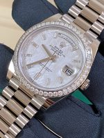 Rolex Day-Date 40 Platinum Meteorite Diamond Dial Diamond Bezel Men's Watch M228396TBR-0027 - Image 5