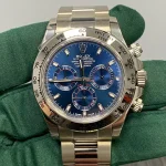 Rolex Cosmograph Daytona 116509 Blue Index Oyster White Gold Mens Watch - Image 13