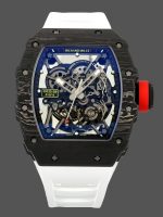 Richard Mille RM 035-02 Rafael Nadal NTPT Carbon on White Rubber Strap