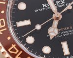Rolex GMT-Master II 40mm Root Beer Black Dial Oyster Bracelet 18k Rose Gold Watch 126715chnr-0001 - Image 10