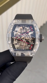 Richard Mille RM38-02 Tourbillon Movement Edition Crystal Black Rubber Strap - Image 2