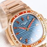 Patek Philippe Nautilus Ladies Rose Gold Blue Dial 7118 35.2mm - Image 5