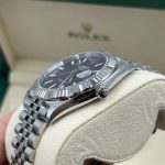 Rolex Datejust 41 Steel & White Gold Black Index Jubilee Band Men's Watch M126334-0018 - Image 6