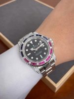 SUBMARINER SILVER BLUE / RED DIAMOND 40MM - Image 7