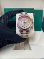 Rolex Cosmograph Everose Daytona Factory Diamond Rainbow Edition Ref# 116595RBOW) - Image 6