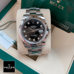 Rolex Datejust 41 Black Diamond Dial Men's Watch M126334-0011 - Image 2