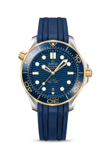 Seamaster Diver 300m Blue yellow gold 42mm