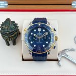 Seamaster Diver 300m CHRONOGRAPH yellow gold Blue 44mm - Image 7