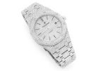 AUDEMARS PIGUET ROYAL OAK 41MM MOISSANITE DIAMOND SLIVER WATCH - Image 2