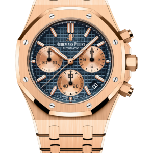 ROYAL OAK Pink Gold Blue Dial CHRONOGRAPH 41mm