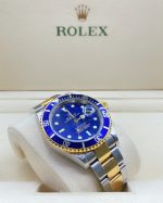 Rolex Submariner Bluesy Blue Index Dial Oyster Bracelet Mens Watch 116613lb-0005 - Image 13