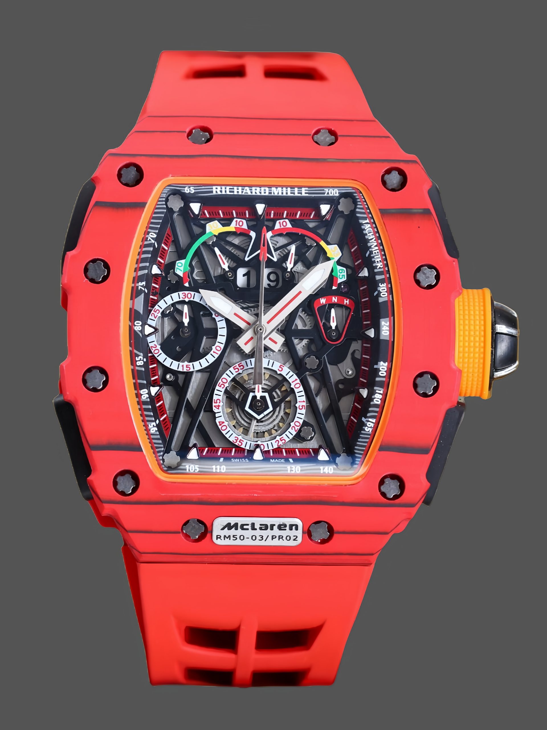 ECF1CE54-70B8-5183-176A-93B70587FD6B Richard Mille RM 50-04 Tourbillon Split-Seconds Chronograph Kimi Raikkonen Red - Image 1